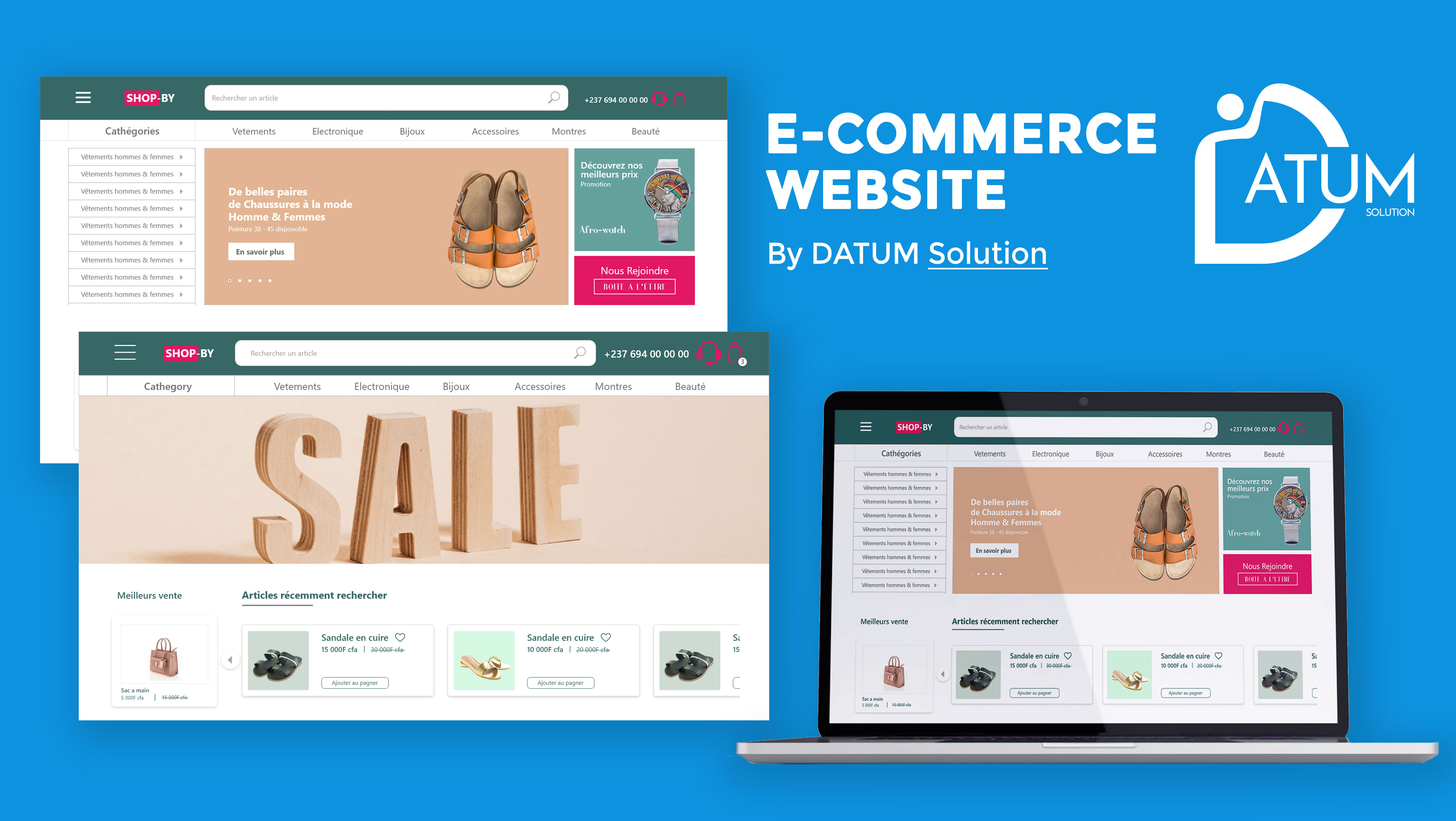 E-commerce website presentation & pricing - Datum solution