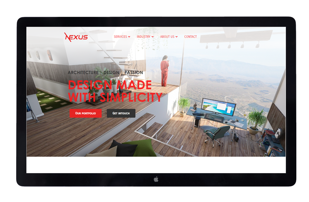 Portfolio image of Nexus website